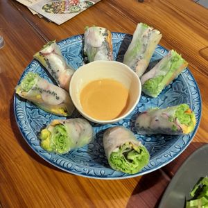 Delicious fresh spring rolls, my favourite at Thong Dong in Nha Trang
