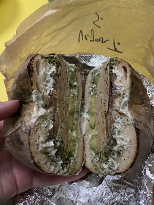 Vegan turkey special   at BTS - Bagel To Sandwich in New York City