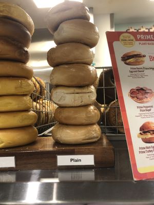 Plain bagel   at BTS - Bagel To Sandwich in New York City