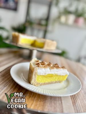 Lemon meringue pie at Mr Vegan Cookie - Pre-order Only in Haifa
