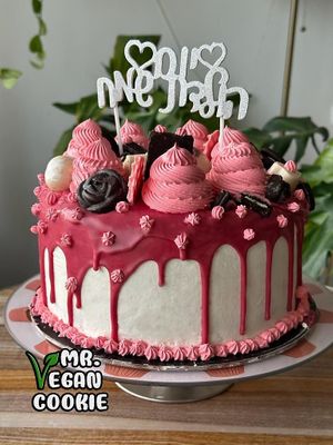 Personalized birthday cake at Mr Vegan Cookie - Pre-order Only in Haifa