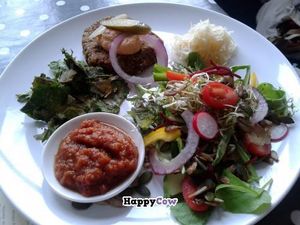 Brazil Nut Burger at ORB Cafe in Edinburgh