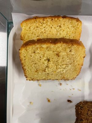 Lemon cake in case  at Voch Luys Voch Mut - Ոչ լույս Ոչ մութ in Yerevan