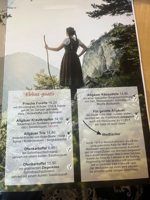 Vegan option   at Braugasthof Falkenstein in Pfronten