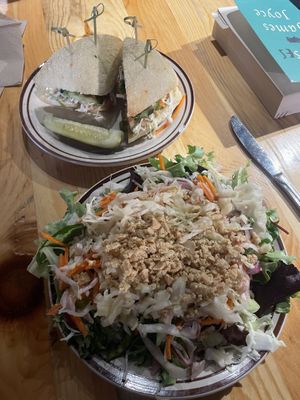 Spring roll sandwich and adisalad. Both were delish!   at Northern Waters Smokehaus in Duluth