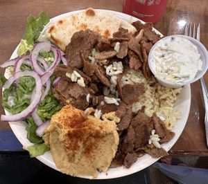 Vegan Pita bowl w/ vegan tzatzik  at Pita Bowl in Nutley