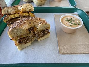 Shoreline sandwich   at Whale Bites Cafe in Depoe Bay