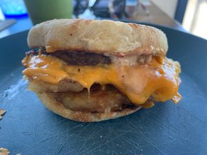 Vegan Sunrise Sandwich  at Whale Bites Cafe in Depoe Bay