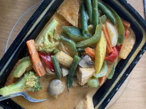 Curry with tofu.  at Lotus Thai House in Parma