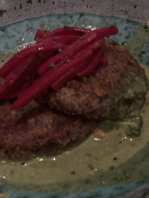 Lentils steaks  at Carmen Cartagena in Cartagena