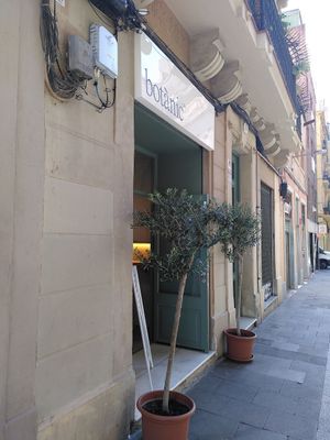 Outside at botànic in Barcelona