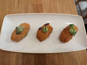 croquettes at botànic in Barcelona