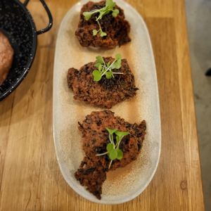 Delicious croquetas at botànic in Barcelona