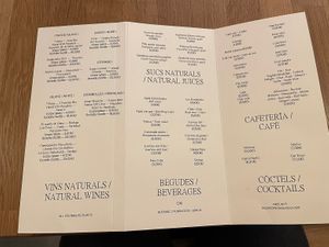 Drinks  at botànic in Barcelona