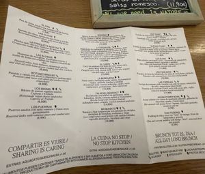 Menu 2025 #Veganuary at botànic in Barcelona