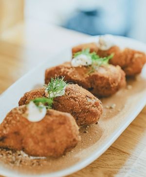 Croquettes made every day with seasonal vegetables at botànic in Barcelona