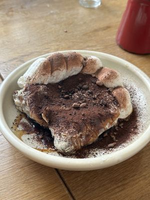 Tiramisu croissantt  at botànic in Barcelona
