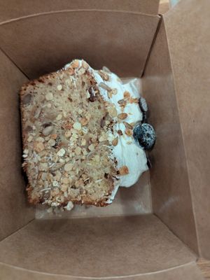 Banana bread at botànic in Barcelona