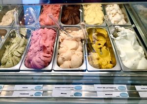 The vegan options  at Rossi La Bottega Del Gelato in 