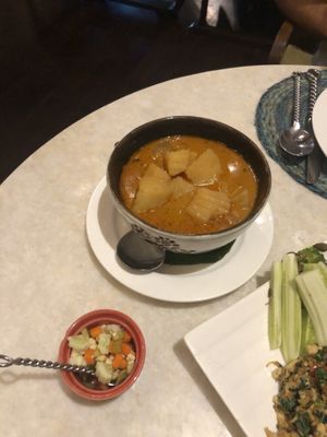 Massaman curry  at Na Aroon in Bangkok