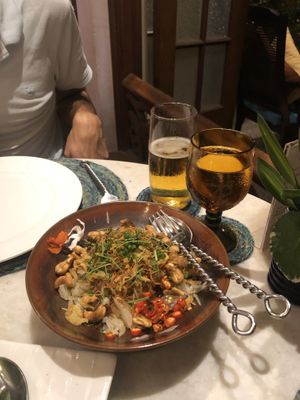 Pomelo salad at Na Aroon in Bangkok