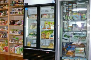 Fridge & freezer at Veganissimi in Bremen