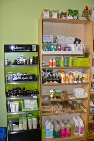 Cosmetics and cleaning supplies at Veganissimi in Bremen