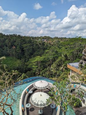Views at Kepitu Restaurant in Ubud