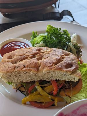 Vegetable sandwich at Kepitu Restaurant - The Kayon Resort in Ubud