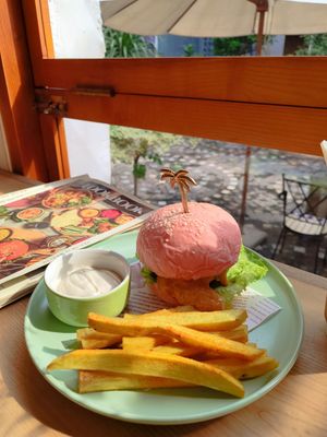 Vegan Meat Burger at IVEGAN SUPERSHOP BEN THANH - Healthy Plant Based Cafe in Ho Chi Minh City