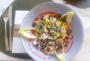 The vegan salad at Arlequin in Sion