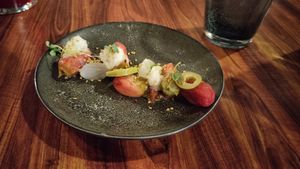 (not) Gilda de tomates - one tapas unit at La Huerta Funky Castizo in Madrid