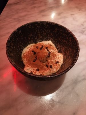 Tiramisu at La Huerta Funky Castizo in Madrid