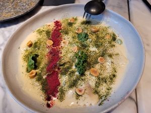 Raviolis at La Huerta Funky Castizo in Madrid