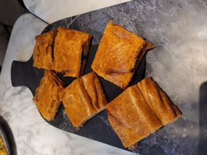 Empanada at La Huerta Funky Castizo in Madrid