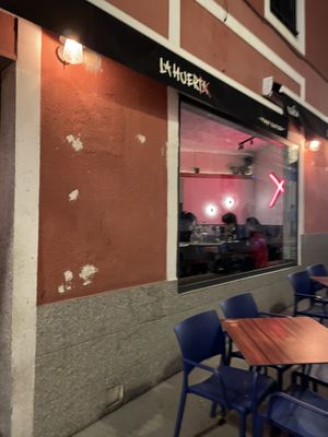 Outside  at La Huerta Funky Castizo in Madrid