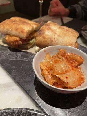 Musshroom burger  at La Huerta Funky Castizo in Madrid