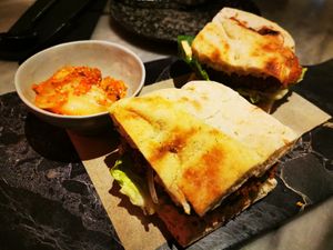 Veg mac at La Huerta Funky Castizo in Madrid