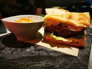 Veg mac on the other side at La Huerta Funky Castizo in Madrid