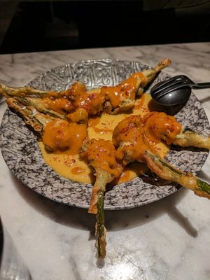 Bravas de bimi at La Huerta Funky Castizo in Madrid