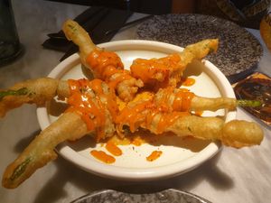 Rabas de bimi at La Huerta Funky Castizo in Madrid