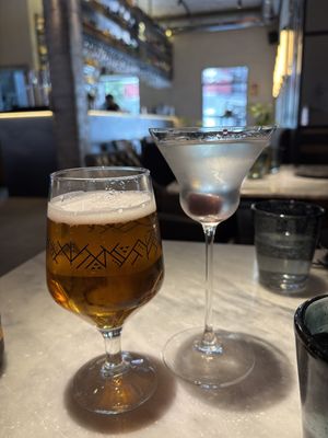 Pineapple drink 9€  at La Huerta Funky Castizo in Madrid