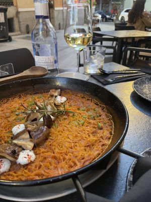 Fideuà  at La Huerta Funky Castizo in Madrid