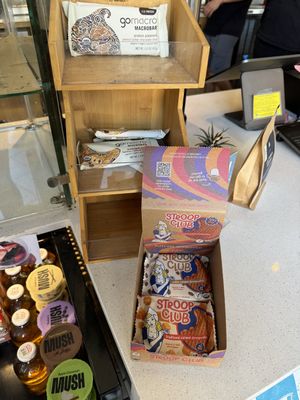 mostly vegan snacks are offered  at Bird Rock in San Diego