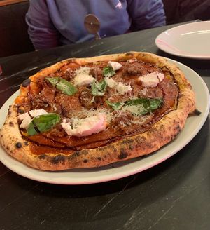 Meatball Marinara pizza  at Pizza Punks in Liverpool