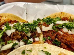Vegan Asada and Pastor Tacos at Comalli Authentic Mexican in Dublin