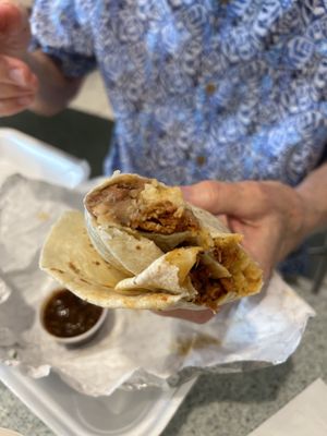 Al pastor burrito  at Comalli Authentic Mexican in Dublin