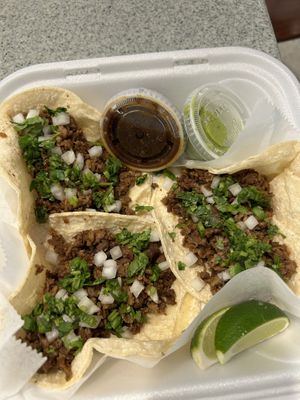 Asada tacos   at Comalli Authentic Mexican in Dublin