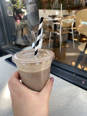 Vegan cookie shake   at Yafo in Bristol