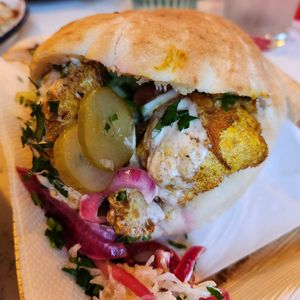 Cauliflower in pitta at Yafo in Bristol